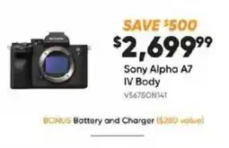 Henry's Sony Alpha A7 IV Body offer