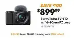 Henry's Sony Alpha ZV-E10 w/ 16-50mm PZ Lens offer
