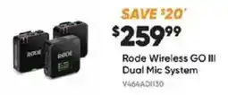 Henry's Rode Wireless GO III Dual Mic System offer