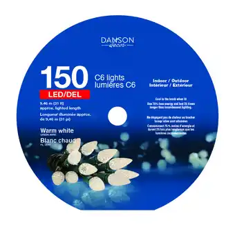 Giant Tiger Danson Décor 150 Warm White LED Outdoor Lights offer