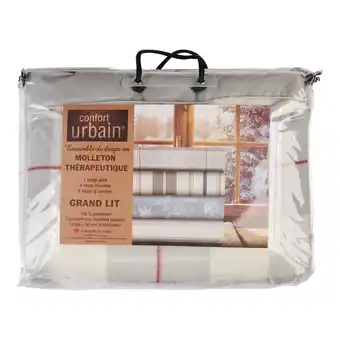 Giant Tiger Queen Urban Printed Fleece Sheet Set, 4-Piece offer