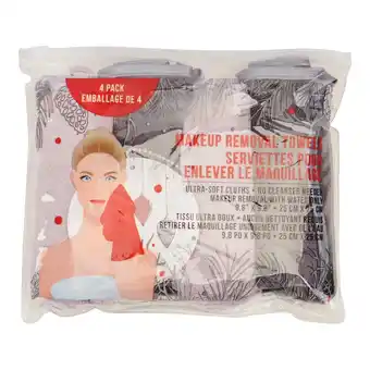 Giant Tiger Make-Up Removal Towel - 4pc. offer