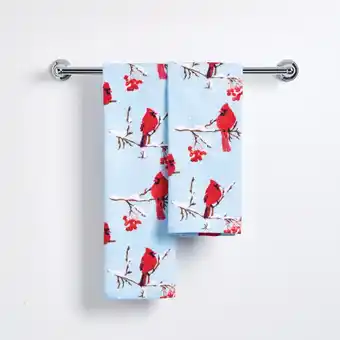 Giant Tiger Christmas Cheer Printed Hand Towel, 2-Pack, 24-in. offer