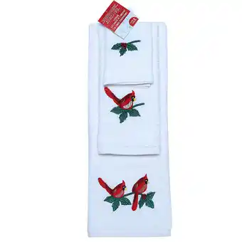 Giant Tiger Comfy Cozy Christmas Embroidered Towel Set, 3 Pieces offer