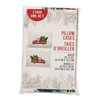 Giant Tiger Woodland Christmas Pillowcases 2pk. - 30in. offer