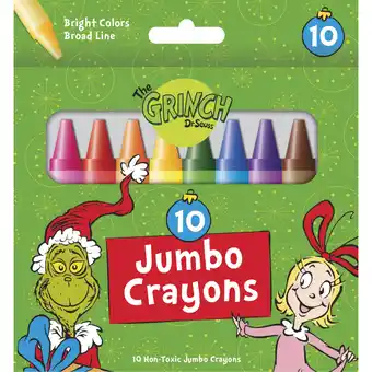 Giant Tiger The Grinch Jumbo Crayons - 10pk. offer
