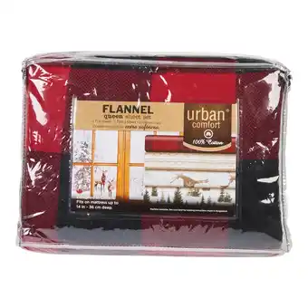 Giant Tiger Urban Comfort Double Urban Flannel Sheet Set - 4pc. offer