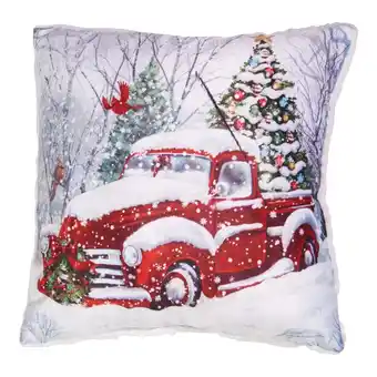 Giant Tiger Woodland Wonder Christmas Flannel Cushion - 18in. offer