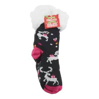 Giant Tiger Comfy Cozy Girl's Christmas Sherpa Socks - 7-9 offer