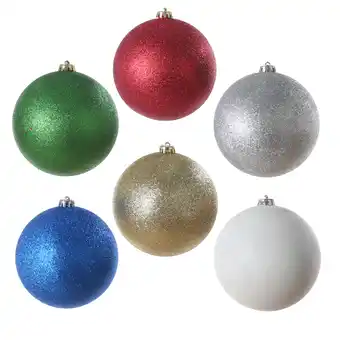 Giant Tiger Glitter Ball Christmas Ornaments - 6in. offer
