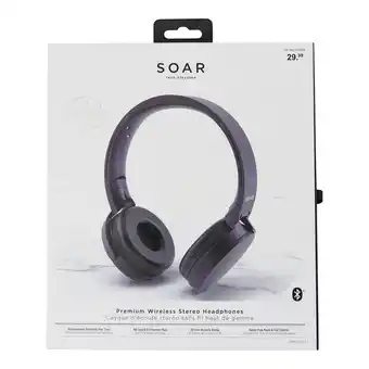 Giant Tiger Soar Premium Wireless Bluetooth Headphones, Black offer