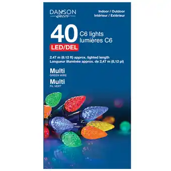 Giant Tiger 40 LED C6 Multi-Coloured Outdoor String Light Set - 97.5in. offer