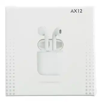 Giant Tiger AX12 Autopairing Airbuds with Magnetic Charging Case, White offer