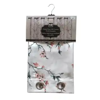 Giant Tiger Floral Printed Faux Silk Curtain, 84-in. offer