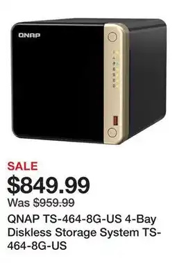 Newegg QNAP TS-464-8G-US 4-Bay Diskless Storage System TS-464-8G-US offer