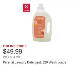 Costco Purenat Laundry Detergent, 320 Wash Loads offer