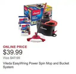 Costco Vileda EasyWring Power Spin Mop and Bucket System offer