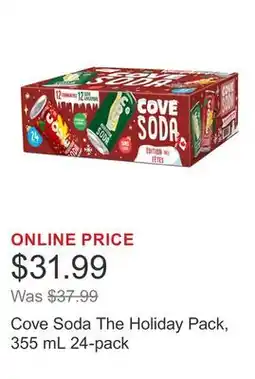 Costco Cove Soda The Holiday Pack, 355 mL 24-pack offer