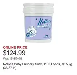Costco Nellie's Baby Laundry Soda 1100 Loads, 16.5 kg (36.37 lb) offer