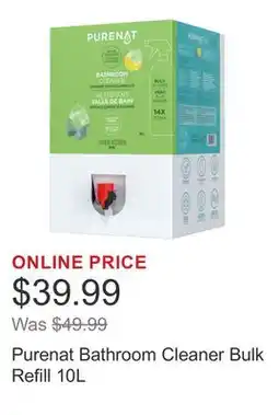 Costco Purenat Bathroom Cleaner Bulk Refill 10L offer