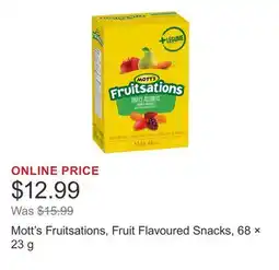 Costco Mott's Fruitsations, Fruit Flavoured Snacks, 68 × 23 g offer