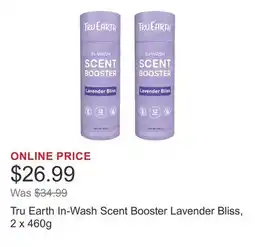 Costco Tru Earth In-Wash Scent Booster Lavender Bliss, 2 x 460g offer