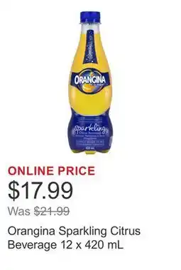 Costco Orangina Sparkling Citrus Beverage 12 x 420 mL offer