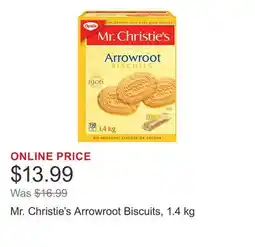 Costco Mr. Christie's Arrowroot Biscuits, 1.4 kg offer