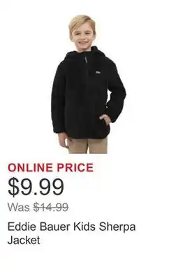 Costco Eddie Bauer Kids Sherpa Jacket offer