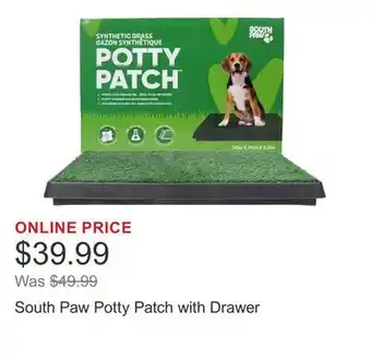 Costco South Paw Potty Patch with Drawer offer