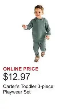 Costco Carter's Toddler 3-piece Playwear Set offer