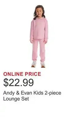 Costco Andy & Evan Kids 2-piece Lounge Set offer