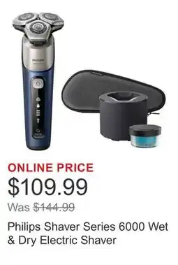 Costco Philips Shaver Series 6000 Wet & Dry Electric Shaver offer