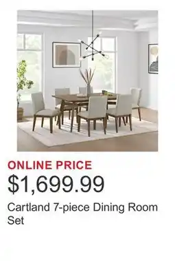 Costco Cartland 7-piece Dining Room Set offer