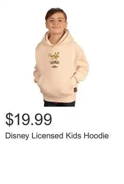 Costco Disney Licensed Kids Hoodie offer