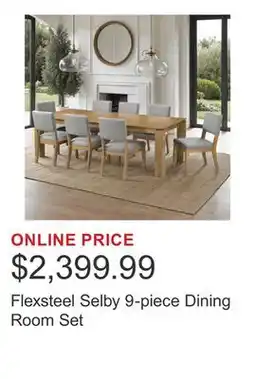 Costco Flexsteel Selby 9-piece Dining Room Set offer