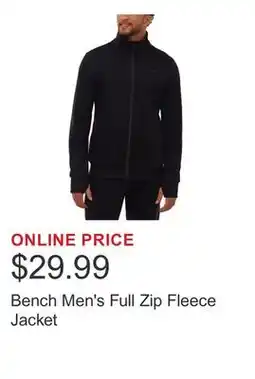 Costco Bench Men's Full Zip Fleece Jacket offer