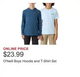 Costco O'Neill Boys Hoodie and T-Shirt Set offer