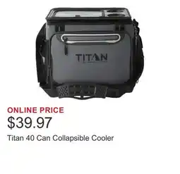 Costco Titan 40 Can Collapsible Cooler offer
