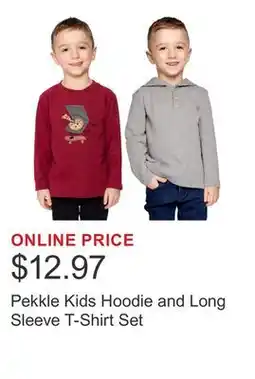 Costco Pekkle Kids Hoodie and Long Sleeve T-Shirt Set offer