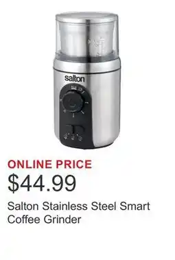 Costco Salton Stainless Steel Smart Coffee Grinder offer