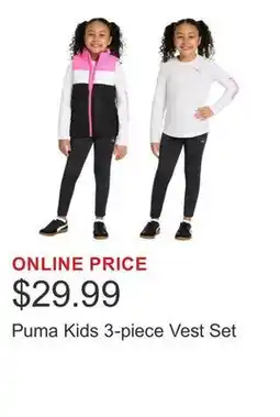 Costco Puma Kids 3-piece Vest Set offer
