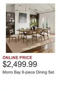 Costco Morro Bay 9-piece Dining Set offer