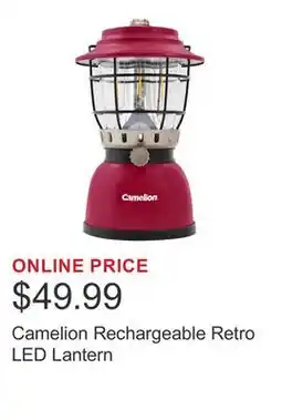 Costco Camelion Rechargeable Retro LED Lantern offer