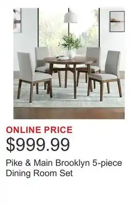 Costco Pike & Main Brooklyn 5-piece Dining Room Set offer