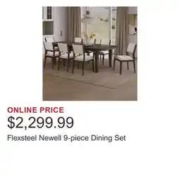 Costco Flexsteel Newell 9-piece Dining Set offer