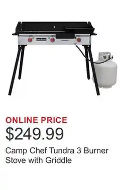 Costco Camp Chef Tundra 3 Burner Stove with Griddle offer