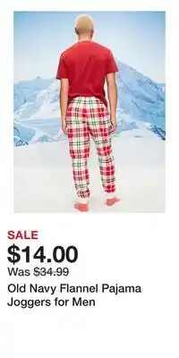 Old Navy Old Navy Flannel Pajama Joggers for Men offer