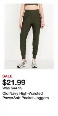 Old Navy Old Navy High-Waisted PowerSoft Pocket Joggers offer