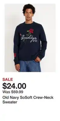 Old Navy Old Navy SoSoft Crew-Neck Sweater offer
